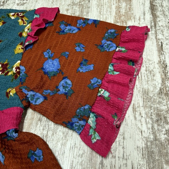 Anthropologie Ruffled Sleep Mini Dress Size XXSP, Bohemian Hippie Cottage - Picture 4 of 11